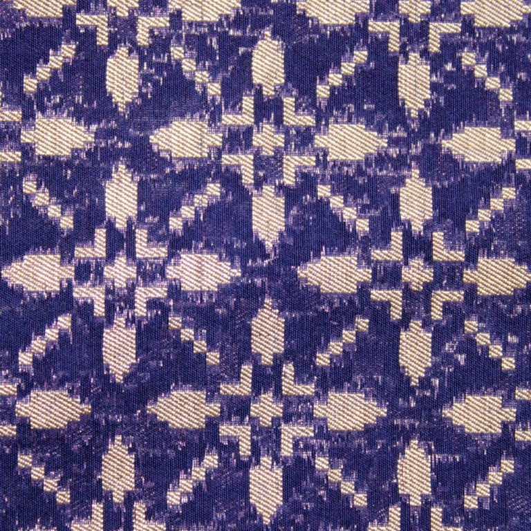 AS42748 Chanderi Butti Persian Blue Weaved Fabric 2