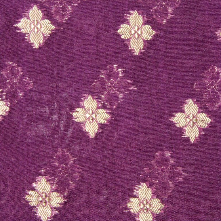 AS42751 Chanderi Butti Dark Violet Weaved Fabric 2