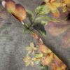 AS42755 Pure Printed Soft Orgenza Silk Light Lava Grey Floral Printed Fabric 2