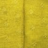 AS42792 Linen Embroided Yellow Fabric 1
