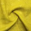 AS42792 Linen Embroided Yellow Fabric 2