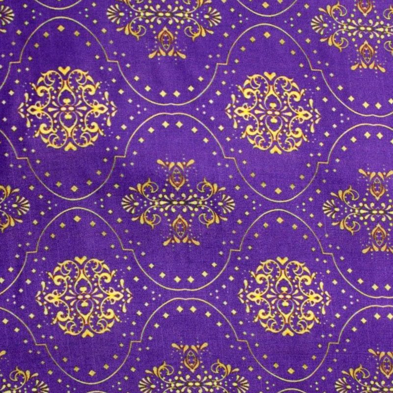 AS42808 Modal Silk Prints Iris Purple 1