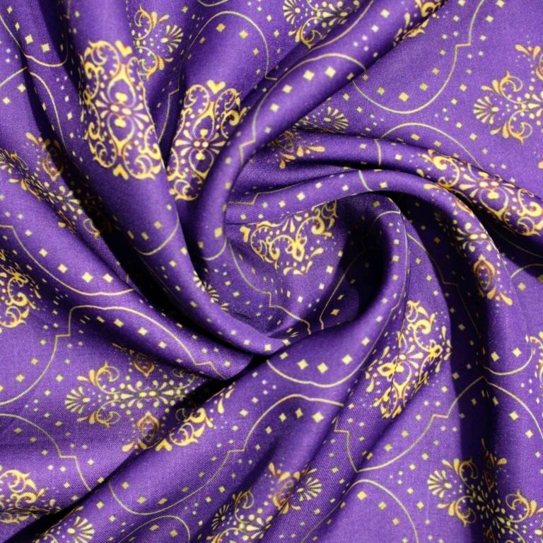 AS42808 Modal Silk Prints Iris Purple 2
