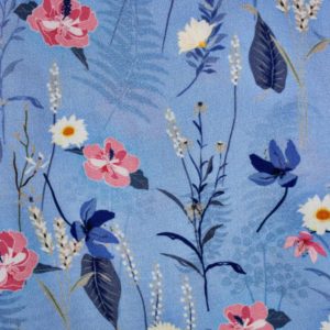AS42818 Modal Silk Prints Cornflower Blue 1