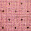 AS42842 Cotton Embroidery Checked Print With Embroidery Taffy Pink 1