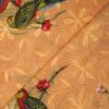 AS42843 Cotton Embroidery Parrot Print With Floral Embroidery Tawny Brown 3