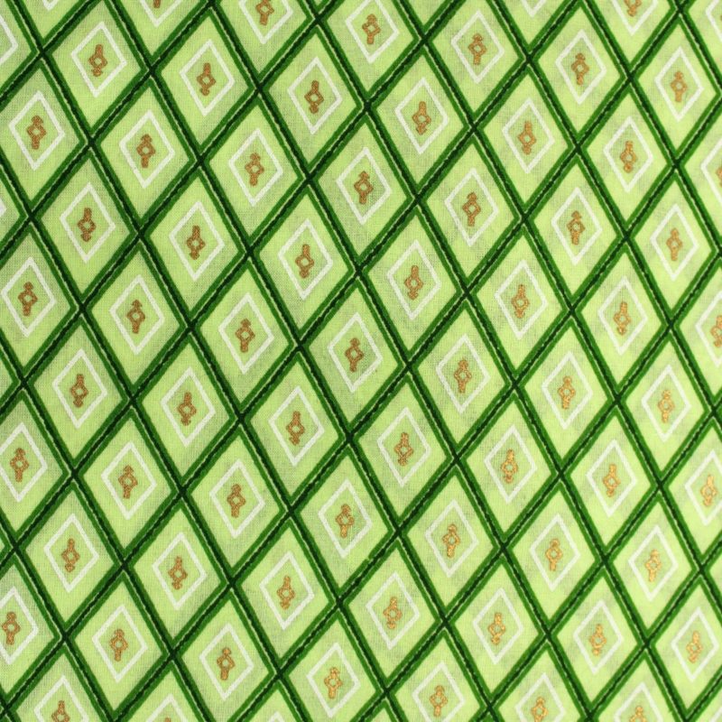AS42884 Cotton Prints Light Olive Green Pattern 1