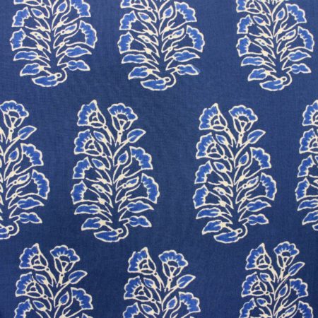 AS42890 Cotton Floral Prints Cobalt Blue 1