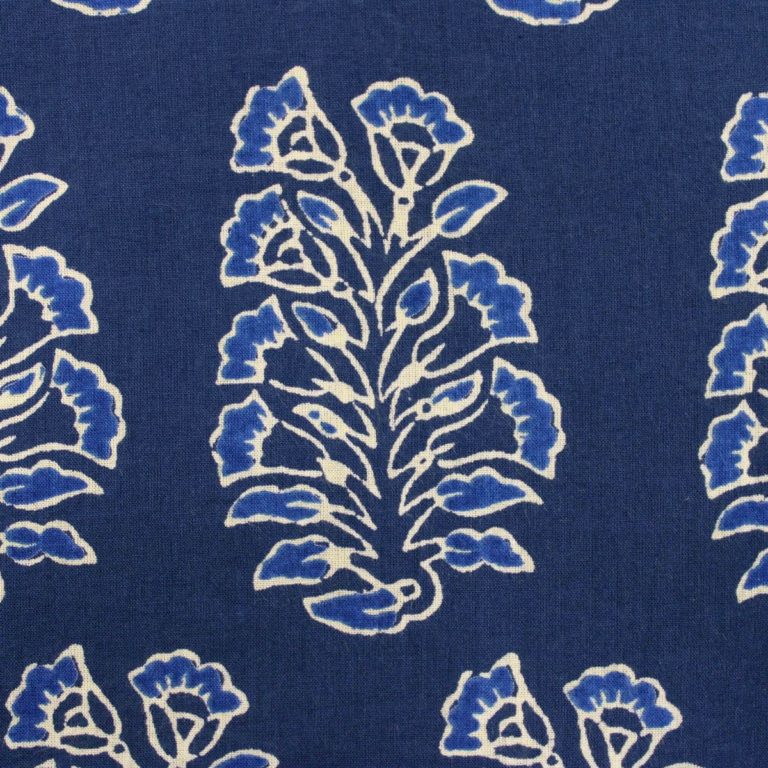 AS42890 Cotton Floral Prints Cobalt Blue 2