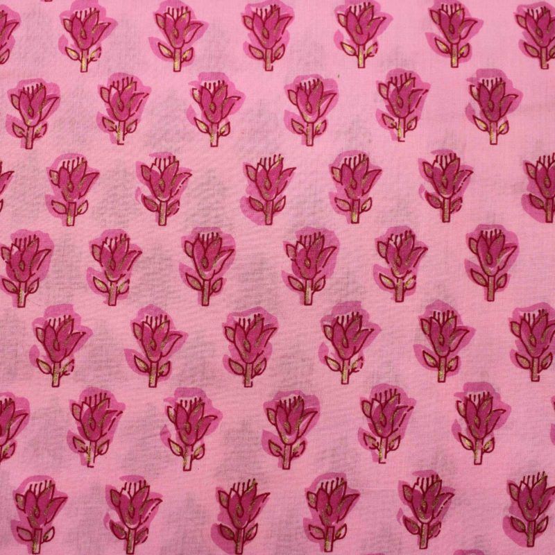 AS42899 Cotton Floral Prints Taffy Pink 1