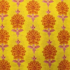 AS42925 Cotton Floral Prints Yellow 1