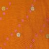 AS42987 Banarasi Bandhej With Floral Embroidery Yam Orange 1