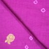 AS42989 Banarasi Bandhej With Floral Embroidery Magenta Pink 2