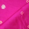 AS42995 Banarasi Bandhej With Floral Embroidery Fuscia Pink 2