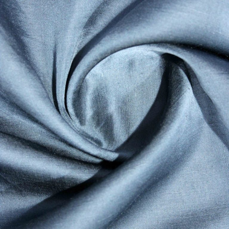 AS43099 Plain Linen Silk Steel Blue 2