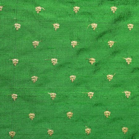 AS43455 100 Gram Silk Raw Butti Emerald Green 1