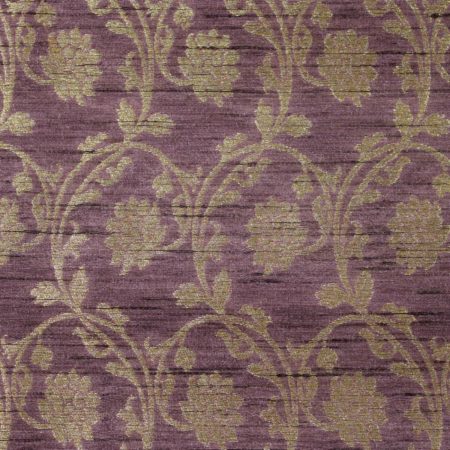 AS43501 Banarasi Floral Silk Weave Royal Purple 1