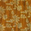 AS43502 Banarasi Floral Silk Weave Medallion Yellow 1