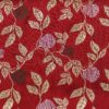 AS43509 Banarasi Floral Leafy Silk Weave Barn Red 1