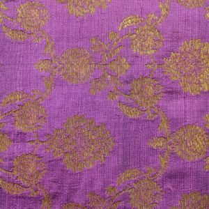 AS43511 Banarasi Floral Silk Weave Amethyst Purple 1