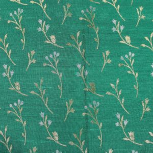 AS43525 Banarasi Leafy Silk Weave Teal 1