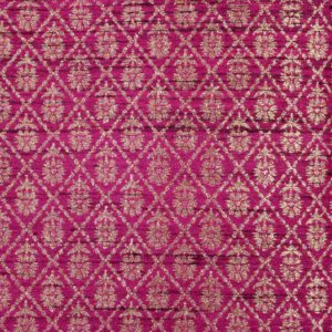 AS43528 Banarasi Floral Silk Weave In Blocks Magenta Pink 1