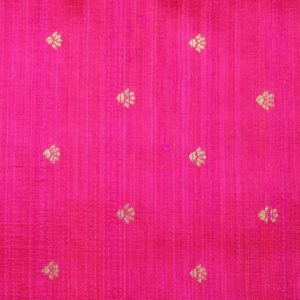 AS43530 Banarasi Silk Weave With Small Floral Pattern Fuscia Pink 1