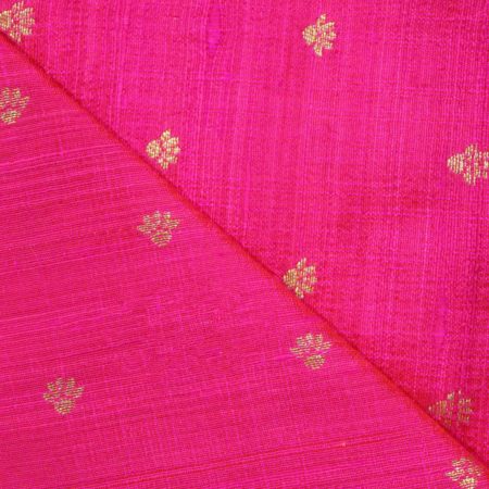 AS43530 Banarasi Silk Weave With Small Floral Pattern Fuscia Pink 2