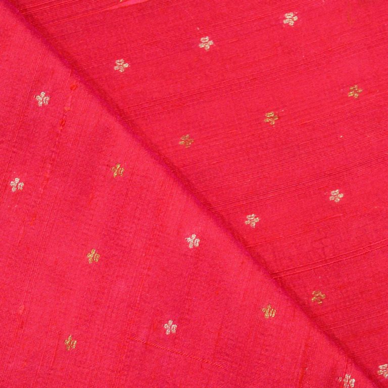 AS43533 Banarasi Silk Weave With Small Floral Pattern Cerise Pink 2