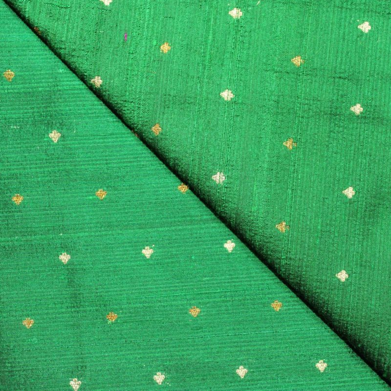 AS43534 Banarasi Silk Weave With Small Pattern Jade Green 2