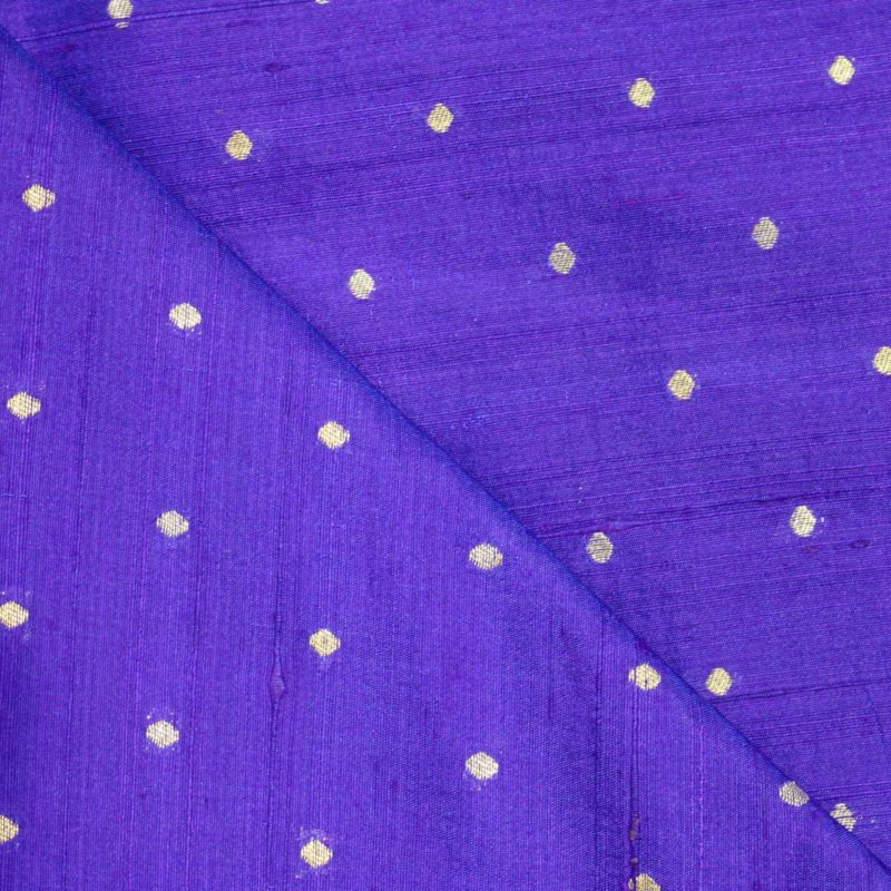 AS43536 Banarasi Silk Weave With Small Pattern Lapis Blue 2