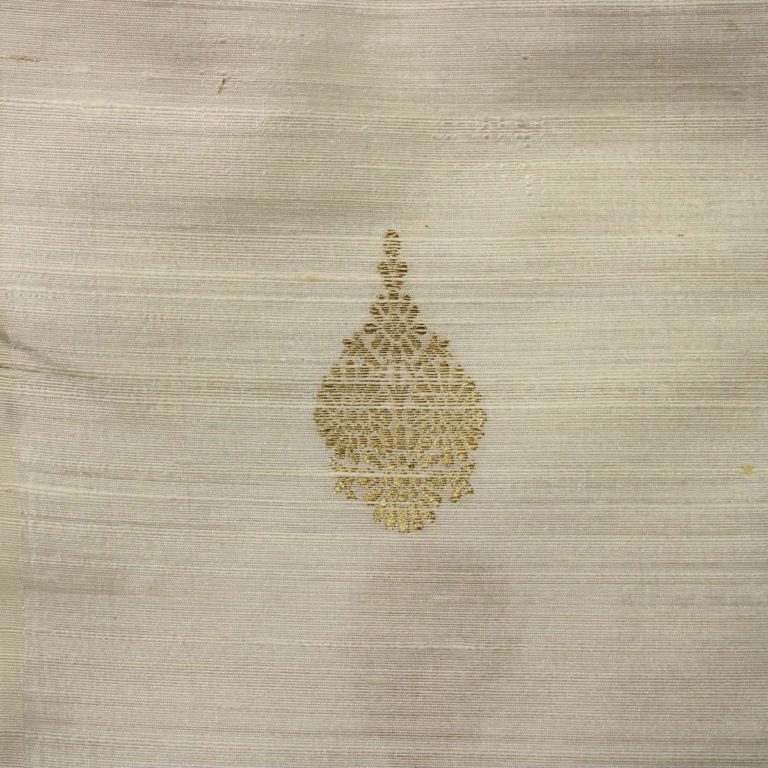 AS43546 Banarasi Silk Weave White 1