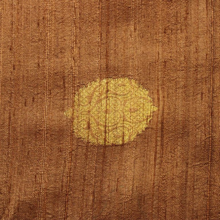 AS43549 Banarasi Silk Weave Caramel Brown 1