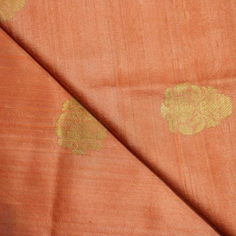 AS43551 Banarasi Silk Weave Peach 2