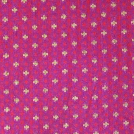AS43582 Banarasi Butti Silk With Small X Butti Purple 1