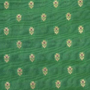 AS43587 Banarasi Butti Silk With Floral Butti Pine Green 1