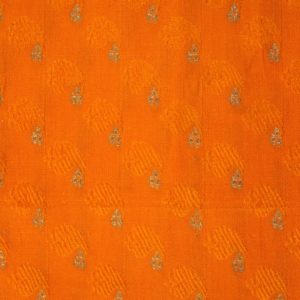 AS43618 Banarasi Butti Silk Pumpkin Orange 1