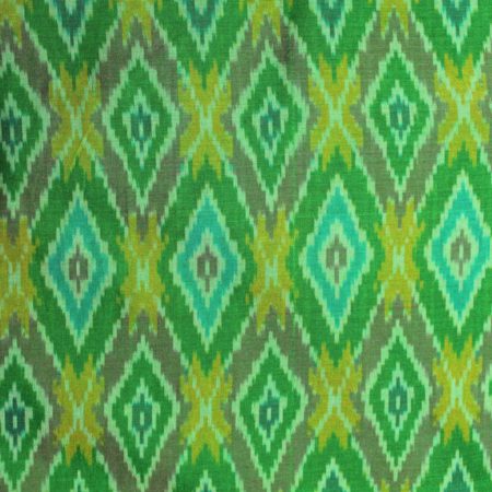 AS43660 Sico Silk Ikkat With Green Patterns Sage Green 1