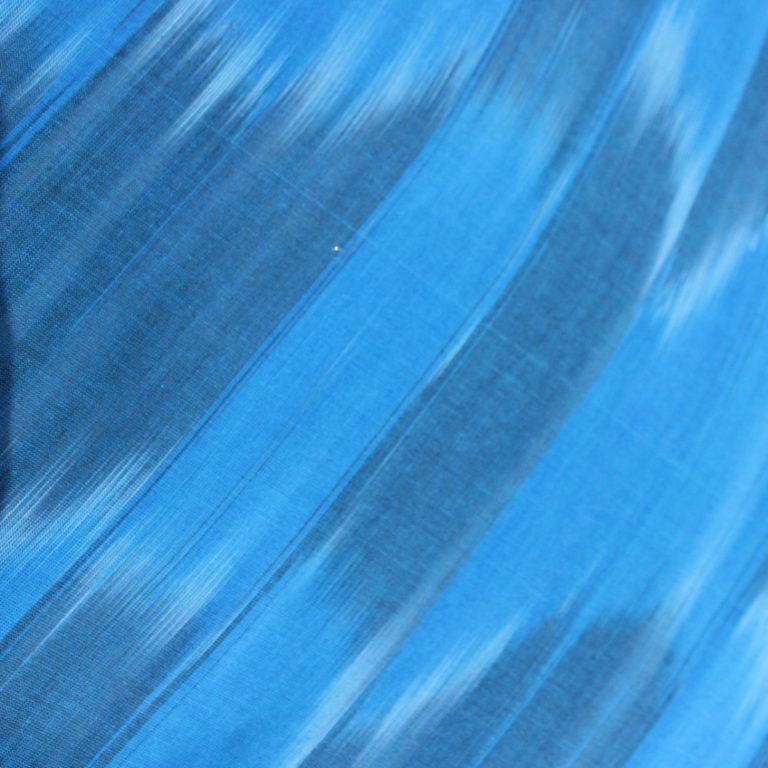 AS43694 Cotton Ikkat Cobalt Azure Blue 1