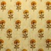 AS43727 Mal Cotton Jacquard Fancy Prints With Yellow Floral Print Tortilla Brown 1