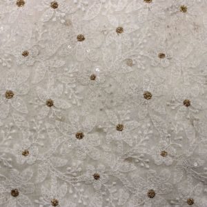 AS43749 Dyeable Lucknowi White Floral Emroidery 1