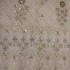 AS43775 Dyeable Lucknowi Yellow Checked Tikki Embroidery White 1