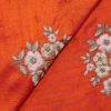 AS43778 Heavy Embroidery With White Floral Embroidery Squash Orange 2