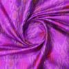 AS43840 Raw Silk Ikkat Checked Print Amethyst Purple 3