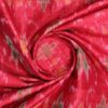 AS43841 Raw Silk Ikkat Rouge Pink 3