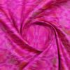 AS43857 Raw Silk Ikkat With Light Pink Pattern Deep Rose Purple 3