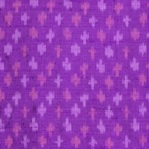 AS43869 Raw Silk Ikkat X Pattern Royal Purple 1
