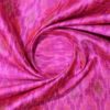AS43870 Raw Silk Ikkat Dark Purple Pattern Lilac Purple 3