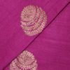 AS43957 Pure Banarasi Munga With Golden Floral Butti Dark Purple 2