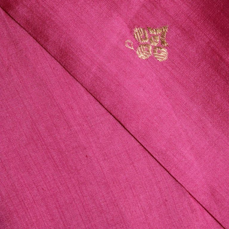 AS43960 Pure Banarasi Munga With Golden Butti Purple 2